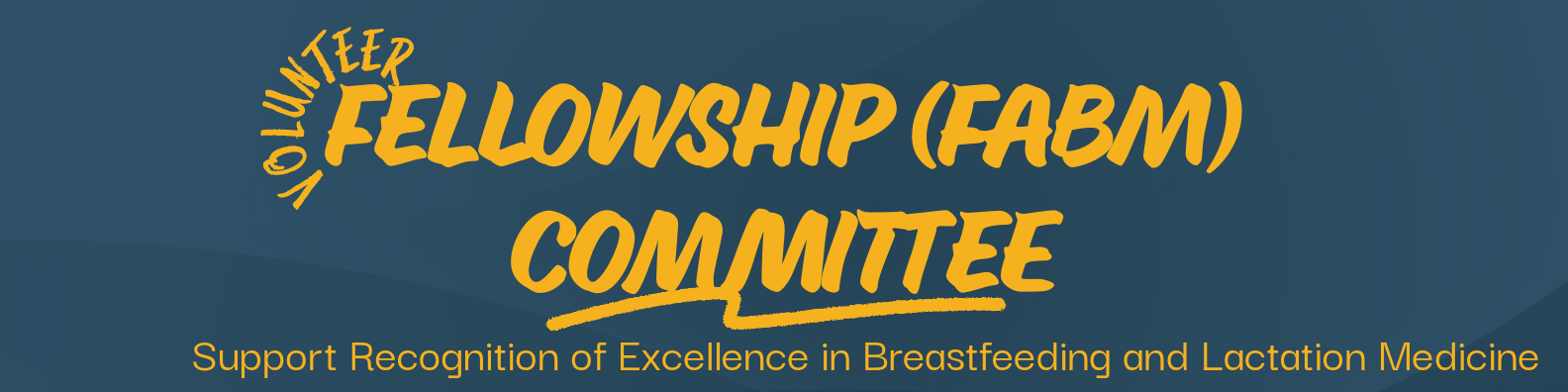 Banner with the words fellowship committee