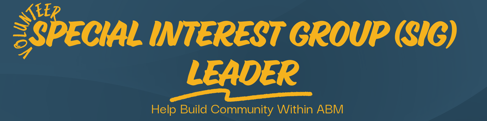 banner with SIG leader 